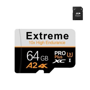 MICRO SD카드 마이크로SD카드 MICROSD 카메라 블랙박스 휴대폰 레노버 미니 2TB 1TB 512GB 메모리 고속 플래시 128GB 스마트 64GB, 1.64GB, 1개