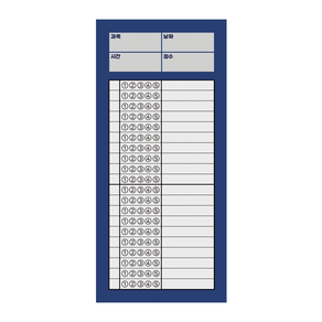 오지선다 OMR 카드 떡메모지 2colo [오엠알 답안지 공시생 시험공부 연습 고등학생 메모지 떡메], 블루