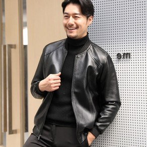 남자 가죽 자켓 봄 가을 캐주얼 심플 PU 재킷 상의 mens leathe jacket KB0223