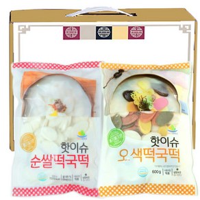 [리타방앗간]순쌀 오색 떡국떡 선물세트 1.2kg