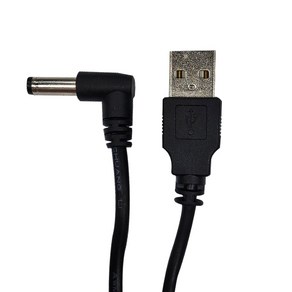 USB to DC 전원케이블 외경5.5 내경2.1 L자 꺾임형 (1.5m), 1개