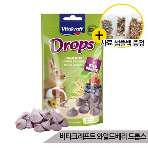 비타크래프트 와일드베리 드롭스 햄스터 토끼간식 75g