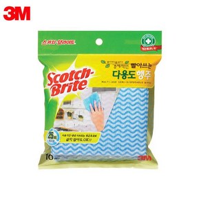 3M 빨아쓰는 다용도 행주 10개입, 1개, 0없음