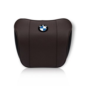 BMW 목베개 헤드레스트 세트 목받침 차량용 쿠션 등쿠션, B. (모카 브라운) 헤드레스트 1개, 1개