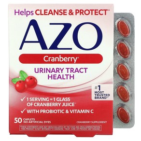 Azo 유리너리 트랙 헬스 크랜베리 50정, 1개