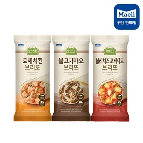 [매일유업] 상하키친 브리또 130g 칠리치즈2+로제치킨2+불고기2(총6개), 6개