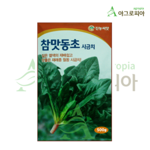 진농 참맛동초 시금치 500g 겨울 월동 씨앗 씨 종자, 1개