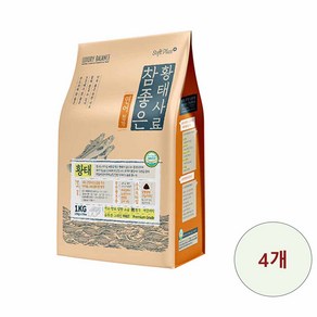 소프트플러스 전연령 참좋은 황태 강아지 소프트사료, 연어, 1kg, 4개