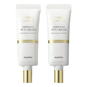 [공식판매처] 매스티나 화이트 매스틱 앰플 선크림, 2개, 40ml