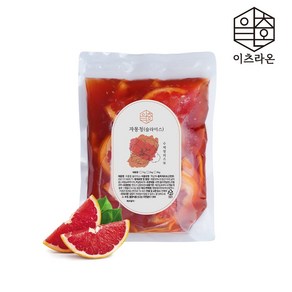 이츠라온 자몽청 슬라이스 1kg 수제과일청 카페용 대용량, 1개, 1개입