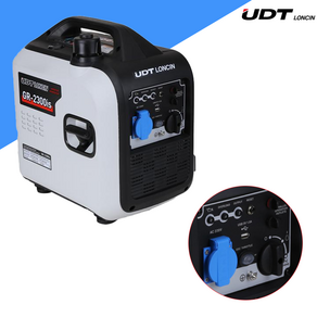 UDT 론신 저소음 인버터 가솔린 발전기 리코일 시동 경량형 2.3KVA GR-2300is, 1개