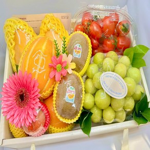 [당도 최상급] 고급 과일선물세트 혼합 3.5kg 명절 부모님 상견례 어버이날 + 고급보자기, 1개