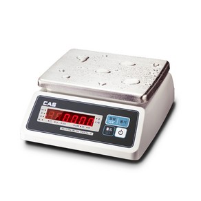 CAS 카스 방수 중량저울 SWII-30EW 30kg SWII-EW 계량 수산 주방 10g 단위 SWII-W, SWII-EW (LED) 30kg (10g), 1개