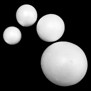 스티로폼 스티로폼공 스치로폴공 백구 우드락 5~150mm 어린이집 유치원 초등학교 만들기재료 백구 크리스마스 눈사람만들기, 20mm, 1개, 흰색