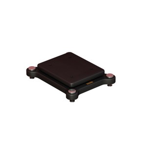 우퍼받침대 스피커방진매트 서브 단층 190x250 우퍼방진매트 소음방지 거치대 트레이, 2단 22*28 휠 디자인 1원, 1개