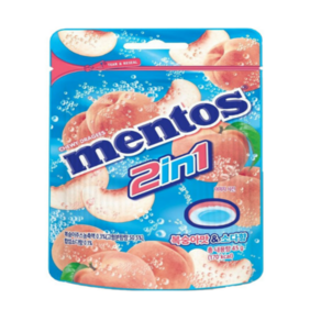 멘토스 2in1 피치소다 캔디, 45g, 20개