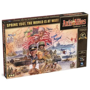 Axis & Allies: 기념일 에디션 - 2-6인용 만 12세 이상 40주년 기념 디럭스 에디션 600개 이상의 플라스틱 미니어처 거대한 61cm x 116.8cm(24인치