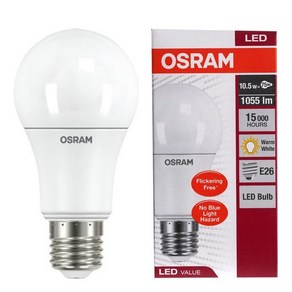 오스람 LED 벌브 10.5W 13.5W 18W, 오스람 LED 벌브 13.5W, 주백색 4000K, 1개