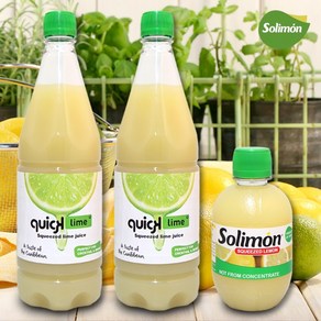 솔리몬 라임즙 1L x 2개 + 레몬즙 280ml x 1개, 1세트, 2280ml