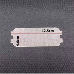 운모판 마이카 MICA 전자렌지 부품 패드 시트 12.5x4.6cm, 2개