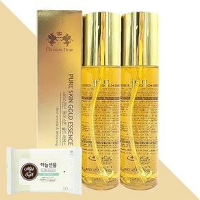 크리스찬딘 퓨어 스킨 골드 에센스 150ml 2개(+하늘선물 물티슈 10매), 2개