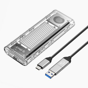 오리코 20Gbps M.2 NVMe 전용 쿨러 케이스, TCM2-G20(실버), 1개