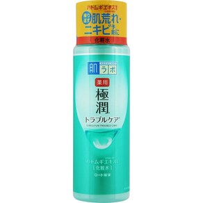 ROHTO 하다라보 고쿠쥰 약용 스킨 화장수 170ml 트러블케어 119525, 1개