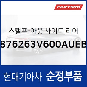 그랜저HG 사이드미러커버 백미러커버 조수석쪽 (블루 블랙) (876263V600AUEB), 1개