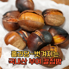 (국내산)부여 뜨래밤 특대 칼집밤 군밤, 1개, 1kg