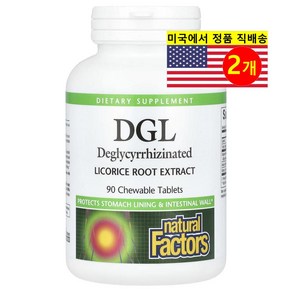 Natural Factors 내추럴 팩터스 DGL 디글리시리진 감초 뿌리 추출 Deglycyrrhizinated Licorice Root Extract