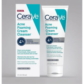 CeaVe Acne Foaming Ceam Cleanse 세라비 여드름 포밍 클렌징 크림 5oz(150ml), 1개, 150ml