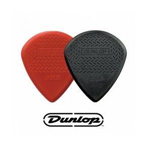 Dunlop 던롭 피크 Nylon Max Gip JAZZ III 471R3 (레드/블랙) [공식수입정품], 1개