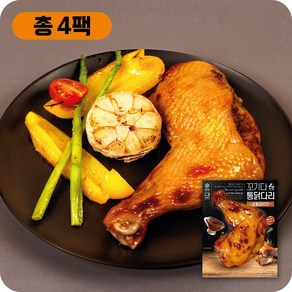 꼬기다 오븐 통닭다리 숯불갈비맛, 190g, 4개