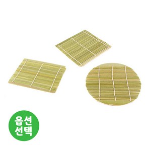 대나무 모밀발 모음 ( 면기받침 튀김받침 모밀판 김발 김밥말이 꼬마김밥 만들기 ), 1개