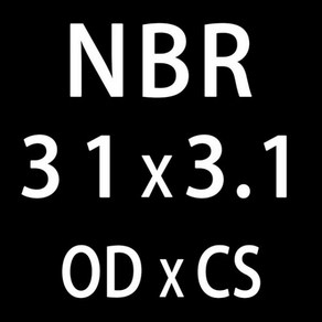 오링 o-ing 20 개/몫 고무 링 NBR 씰링 O-링 CS3.1mm OD31/32/33/34/35/36/37/38/39/40mm O 씰 니트릴 가스켓 와셔, OD31mm, 20개