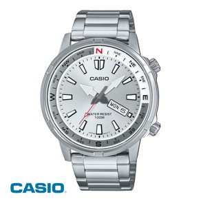 [정품]국내발송 카시오시계 CASIO MTD-130D-7A 카시오 남성메탈시계 아날로그시계 컴퍼스 실버다이얼 시계선물