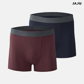 JAJU 언더남 뱀부 드로즈 팬티 2매 버건디 J413307