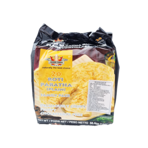 CROWN FARMS Roti Paatha 20pcs (Plain) 1600g 로티 플레인 파라타 (커리빵), 1.6kg, 1개