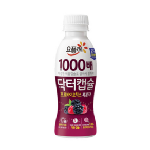 요플레 닥터캡슐 복분자 130ml 12개입 무/배/유산균 이중캡슐/프로바이오틱스/아연