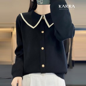 KARRA 와이드카라배색라인니트_A4S0476