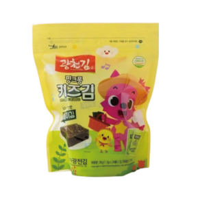 광천김 핑크퐁 줄줄이김 1.5g x 24입 핑크, 1개