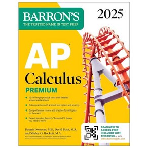 AP Calculus Premium 2025:Prep Book with 12 Practice Tests + Comprehensive Review + Online Practice