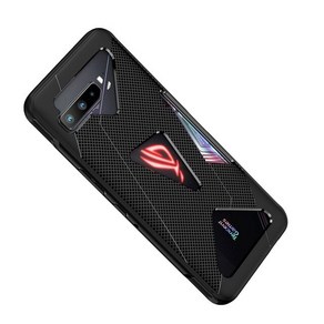 열감지케이스 쿨케이스ASUS ROG Phone 3 lll ZS661KS 용 지문 방지 통기성 열 소프트 백 커버 Rog3 휴대폰, 01 Black_01 ROG Phone 3, 1개