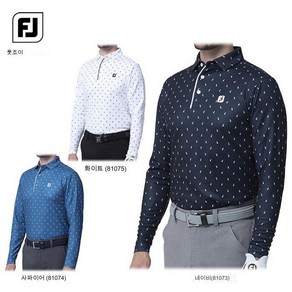 풋조이 골프웨어 남자 긴팔 카라넥 폴로 티셔츠 FootJoy FJ-F23-S07