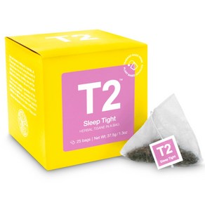 호주 T2 슬립타이트 티백 큐브 25팩 Sleep Tight Tea Bag Cube 25 pack, 37.5g, 25개, 25개입