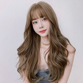 S컬 자연스러운 여신 긴머리 롱 웨이브 통가발 65CM