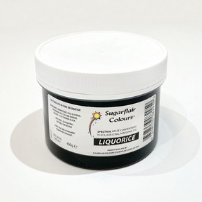 공예몰 Sugaflai 슈가플레어 대용량 22_Liquoice 블랙 400g MAXIMUM PASTE CONCENTRATE TO COLOUR 슈가크래프트 설탕공예 색소, 1개