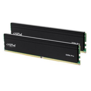 Cucial Po RAM 32GB (2x16GB) DDR4 3200MTs (또는 3000MTs 또는 2666MTs) 데스크탑 메모리 (CP2K16G4DFRA, 64GB Kit (32GBx2)_3200MHz Po, 2개