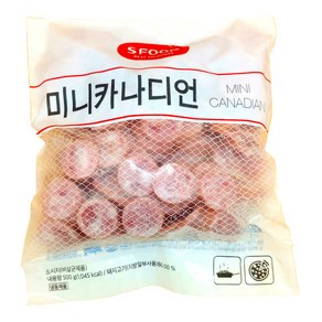 에쓰푸드 미니 카나디언 500g 신선 돼지고기 원료 피자 한식 토핑 햄