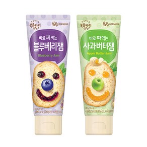 복음자리 바로 짜먹는 사과버터잼 100g+블루베리잼 100g, 100g